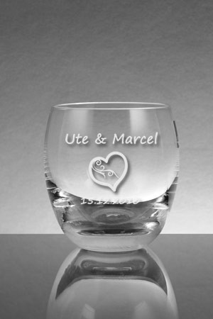 Whiskeyglas als Hochzeitsgeschenk